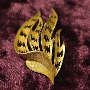 Trafari  Gold Leaf Brooch